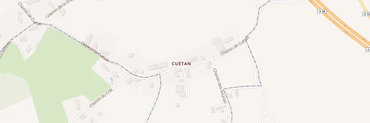 Plan du 384 Che de Cuétan à Burcin