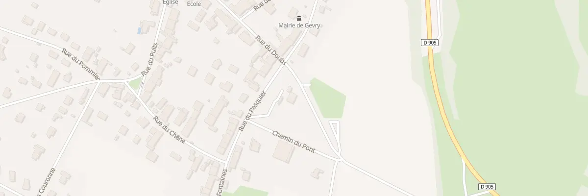 Plan du 16 Rue du Doubs à Gevry