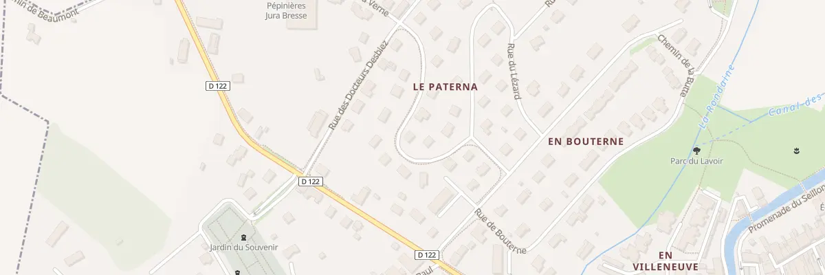 Plan du 7 Rue du Docteur Chevrot à Bletterans