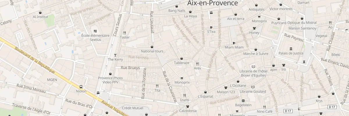 Plan du 50 Rue Aumone Vieille à Aix-en-Provence