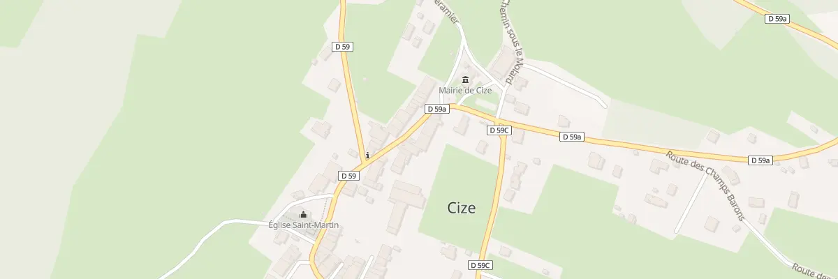 Plan du 5 Rue Principale à Cize