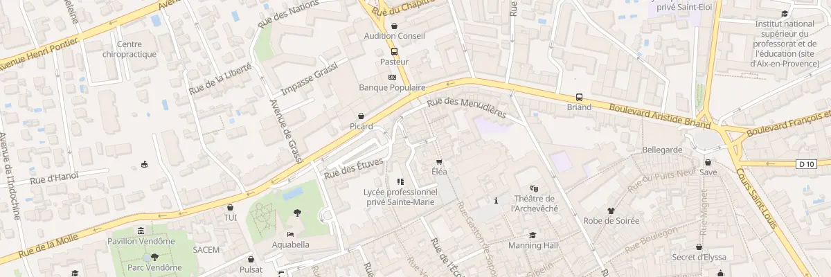 Plan du 5 Rue des Nobles à Aix-en-Provence