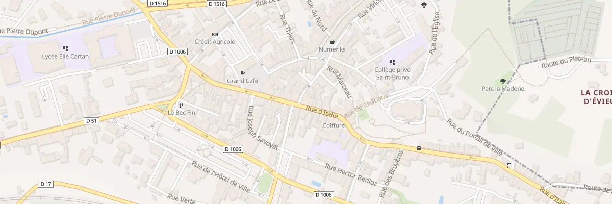 Plan du 17 Rue d’Italie à La Tour-du-Pin