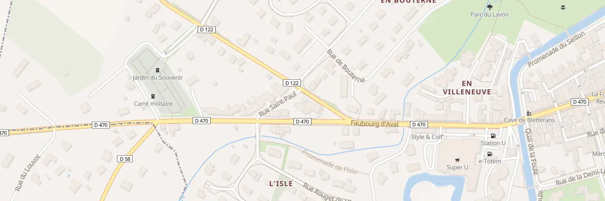 Plan du 2 Rue de Vallière à Bletterans