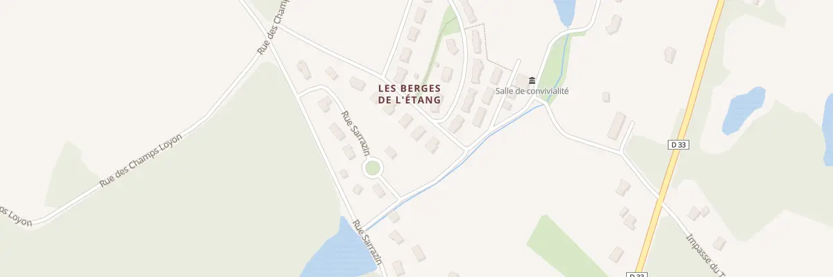 Plan du 220 Rue des Berges de l’Etang à Commenailles