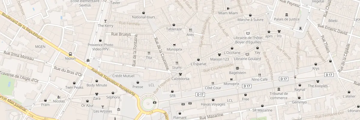 Plan du 5 Rue des Tanneurs à Aix-en-Provence