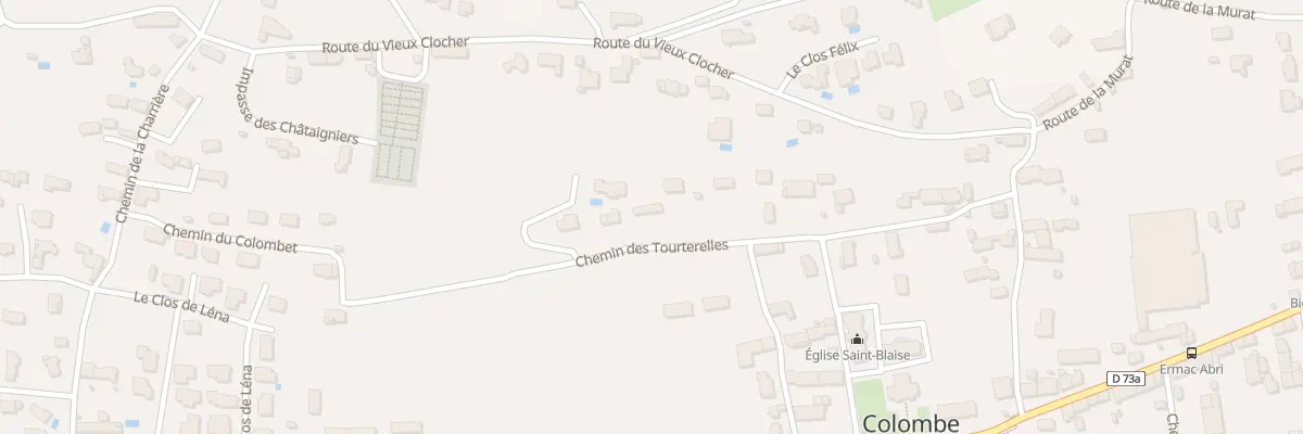 Plan du 270 Che des Tourterelles à Colombe
