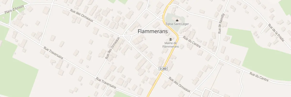 Plan du 6 Rue des Ormeaux à Flammerans