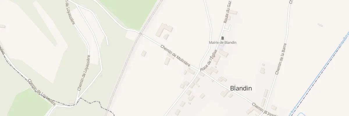 Plan du 7 Che de Molliniere à Blandin