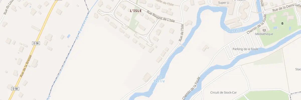Plan du 24 Rue Rouget de l’Isle à Bletterans