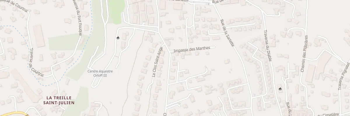 Plan du 2 Imp des Marthes à Marseille 12e Arrondissement