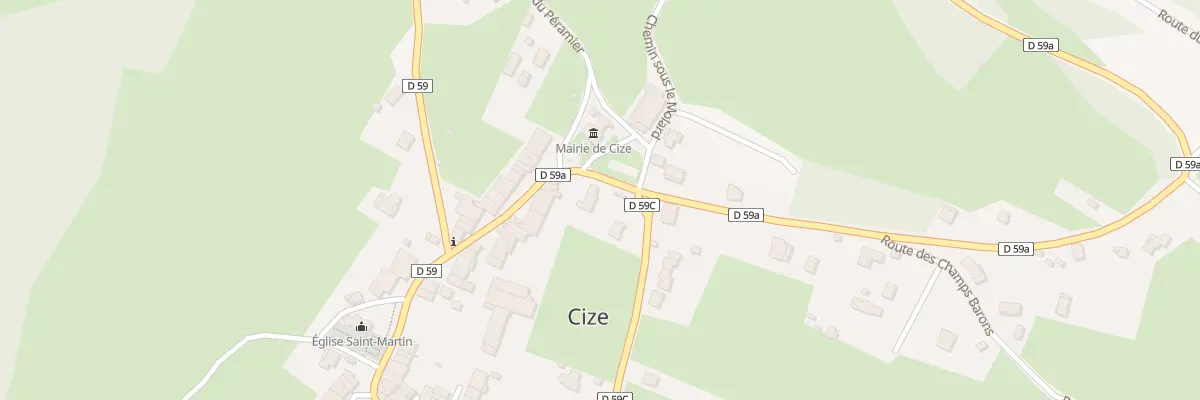 Plan du 1 Rue Principale à Cize