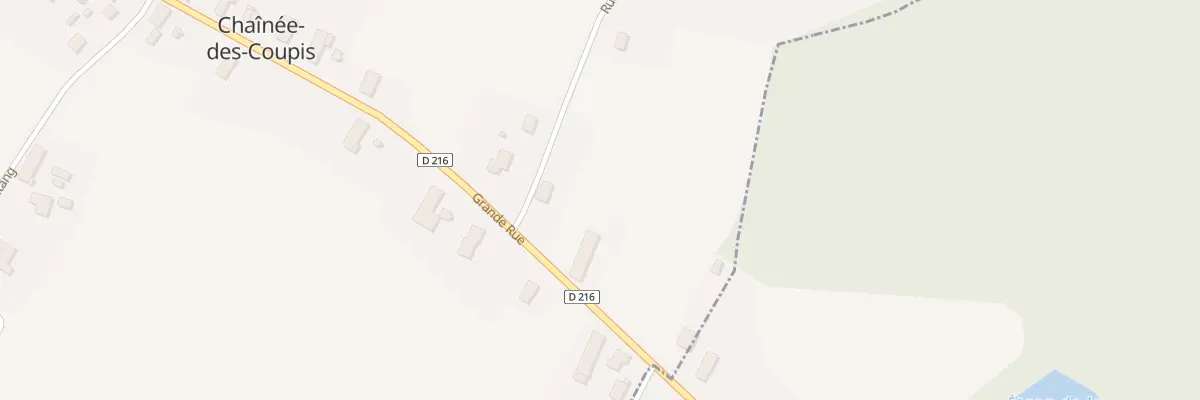 Plan du 13 Rue Grande Rue à Chaînée-des-Coupis
