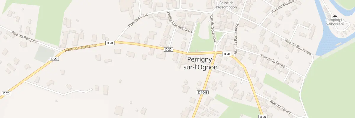 Plan du 7 Rte de Pontailler à Perrigny-sur-l’Ognon