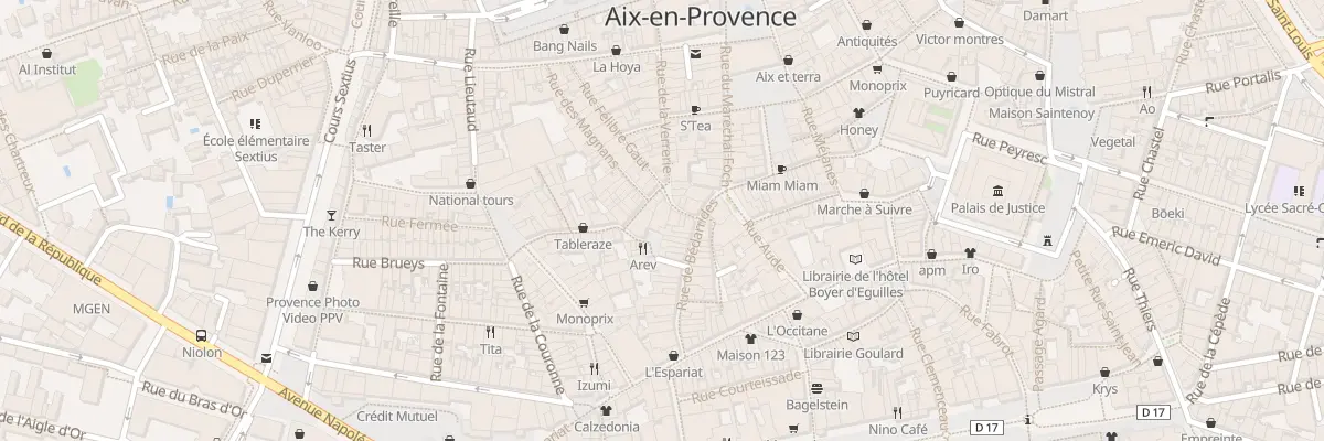 Plan du 12 Pl Ramus à Aix-en-Provence