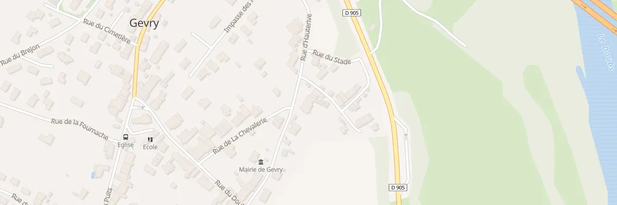 Plan du 9 Rue d’Hauterive à Gevry