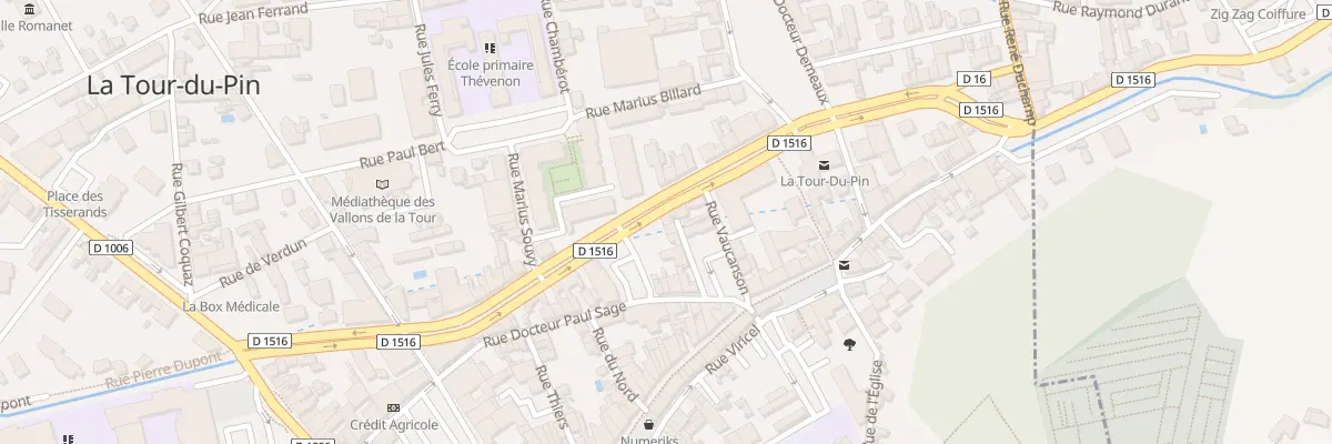 Plan du 9 Rue des Lavandieres à La Tour-du-Pin