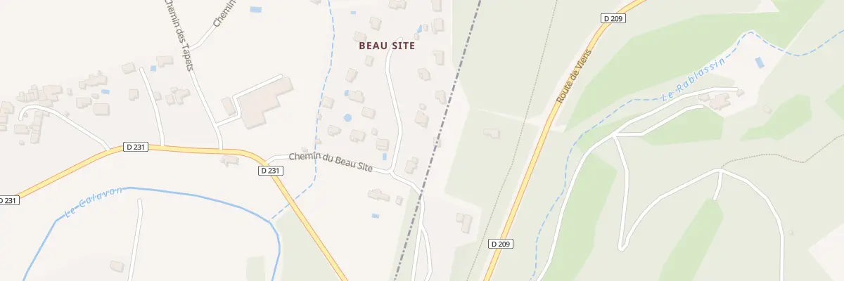Plan du 268 Che de Beau Site à Saignon