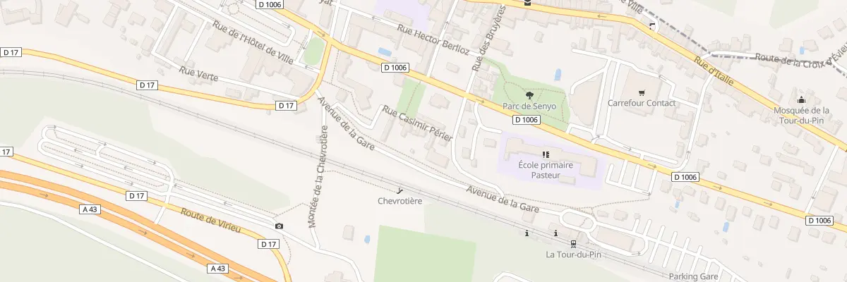 Plan du 10 Rue Casimir Perier à La Tour-du-Pin