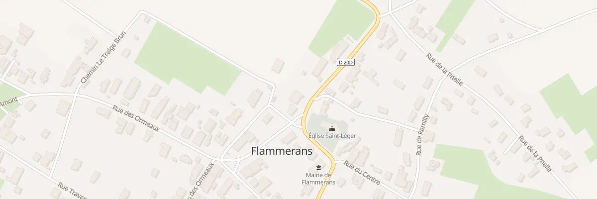 Plan du 1 Rue du Four à Flammerans