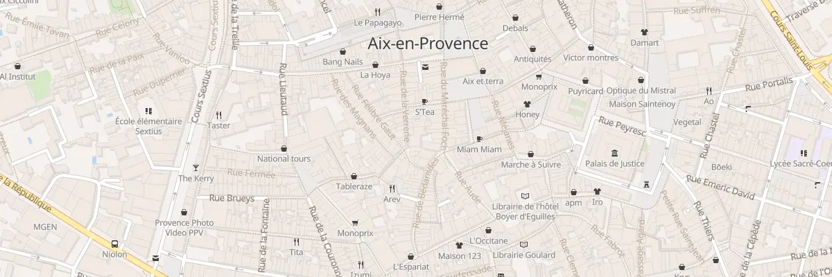 Plan du 31 Rue Verrerie à Aix-en-Provence