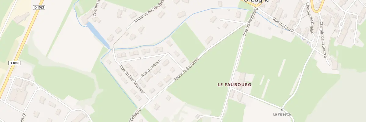 Plan du 2 Rue des Presles à Beaufort-Orbagna