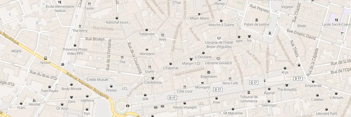 Plan du 36 Rue Espariat à Aix-en-Provence