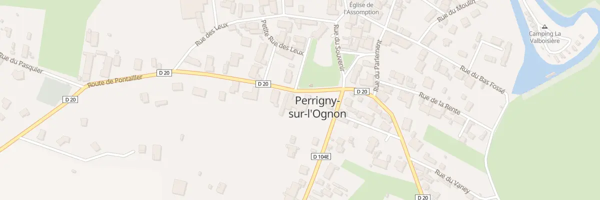 Plan du 5 Rte de Pontailler à Perrigny-sur-l’Ognon