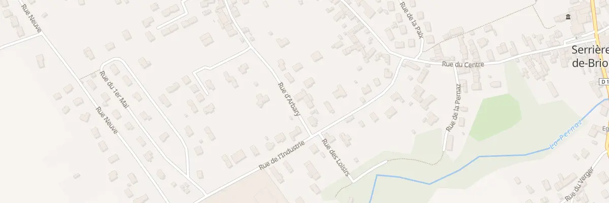 Plan du 13 Rue de l’Arbary à Serrières-de-Briord