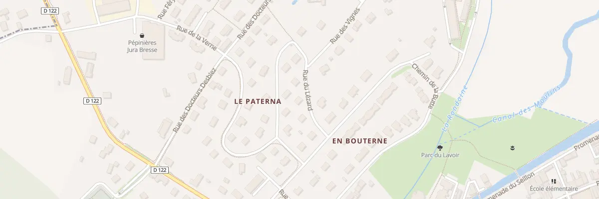 Plan du 4 Rue du Lézard à Bletterans