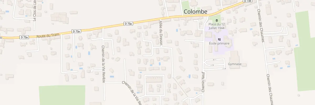 Plan du 84 All du Drevon à Colombe
