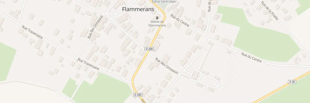 Plan du 2 Rue du Sapin à Flammerans