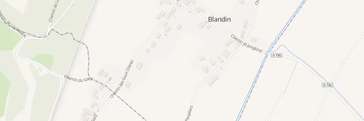 Plan du 10 Che Jb Jongkind à Blandin
