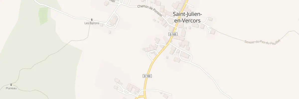 Plan du 55 Rue de l’Etrait à Saint-Julien-en-Vercors