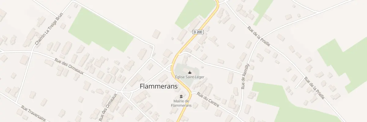Plan du 2 Rue du Four à Flammerans