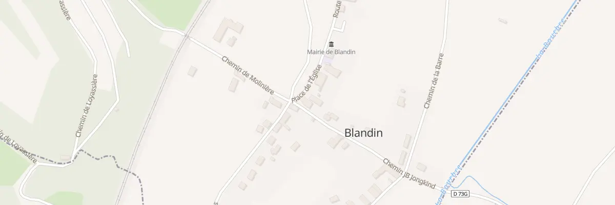 Plan du 1 Che Jb Jongkind à Blandin