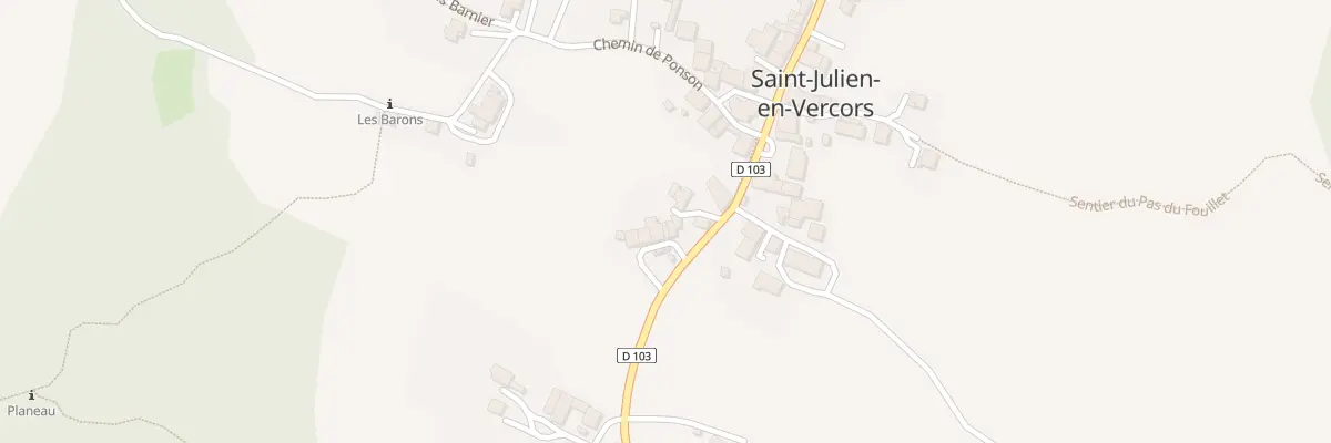 Plan du 71 Rue de l’Etrait à Saint-Julien-en-Vercors