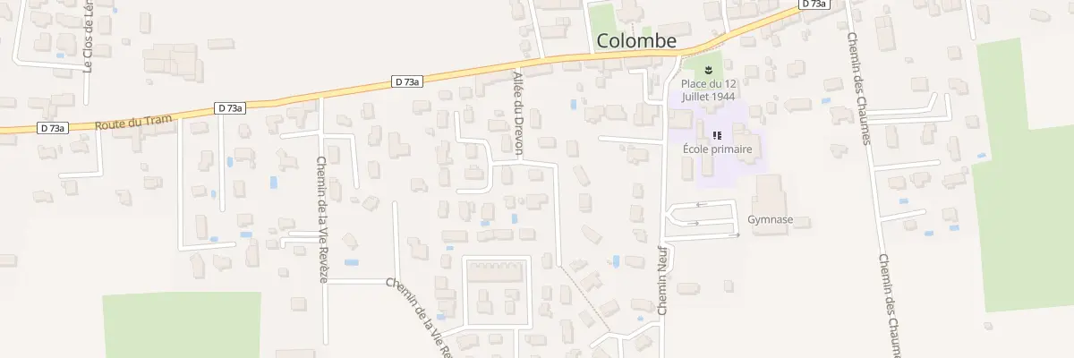 Plan du 90 All du Drevon à Colombe