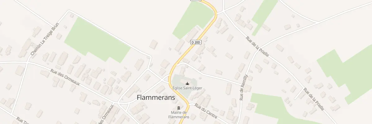 Plan du 1 Rue Neuve à Flammerans