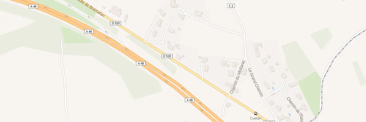 Plan du 1421 Rte de Bramafan à Burcin