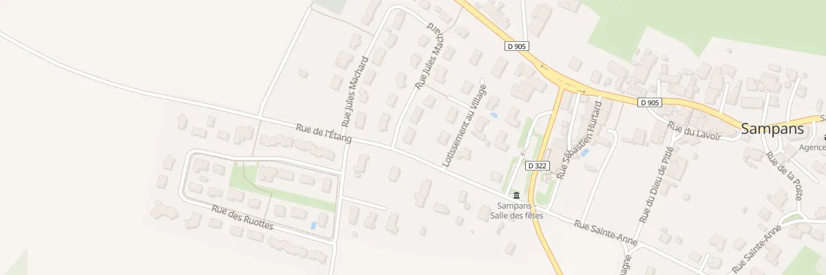 Plan du 1 Rue Jules Machard à Sampans