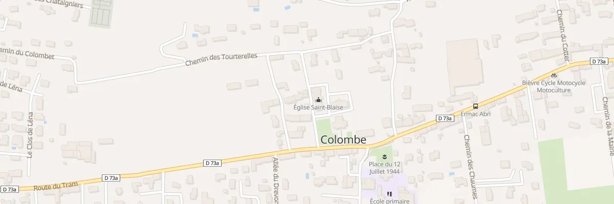 Plan du 77 Che de l’Eglise à Colombe