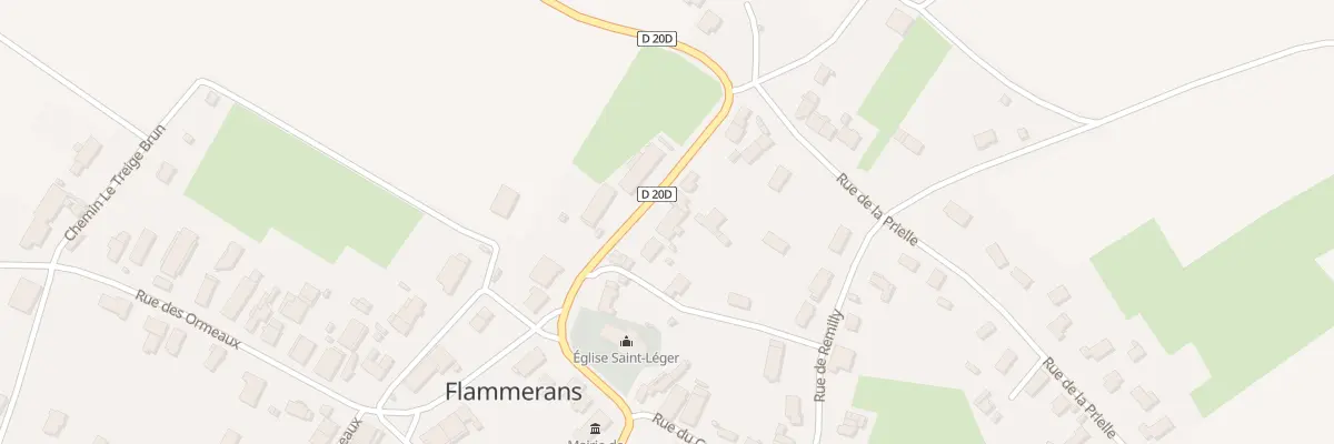 Plan du 4 Rue du Four à Flammerans