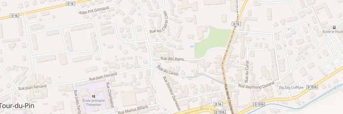 Plan du 10 Rue des Bains à La Tour-du-Pin
