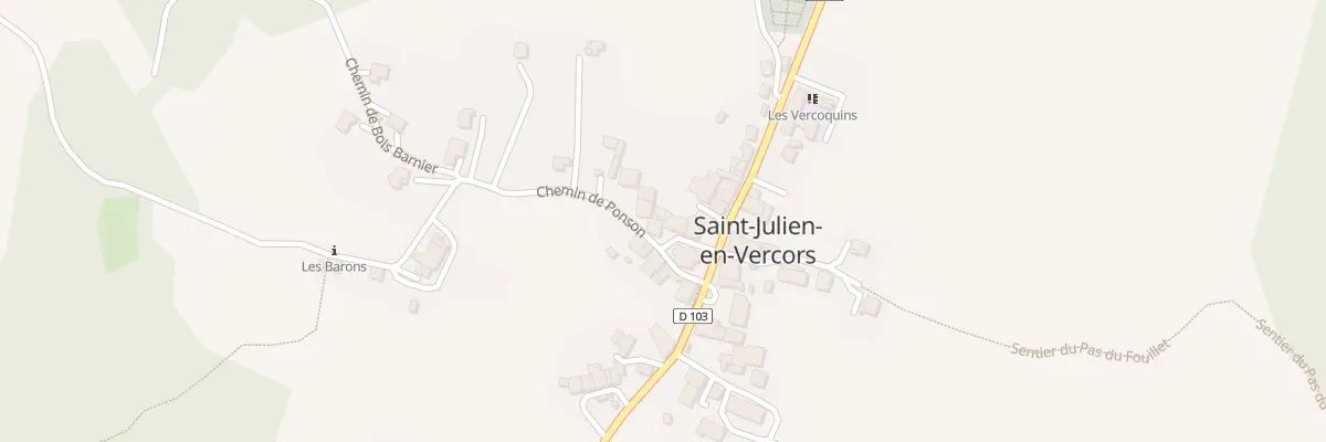Plan du 4 Pl de l’Eglise à Saint-Julien-en-Vercors