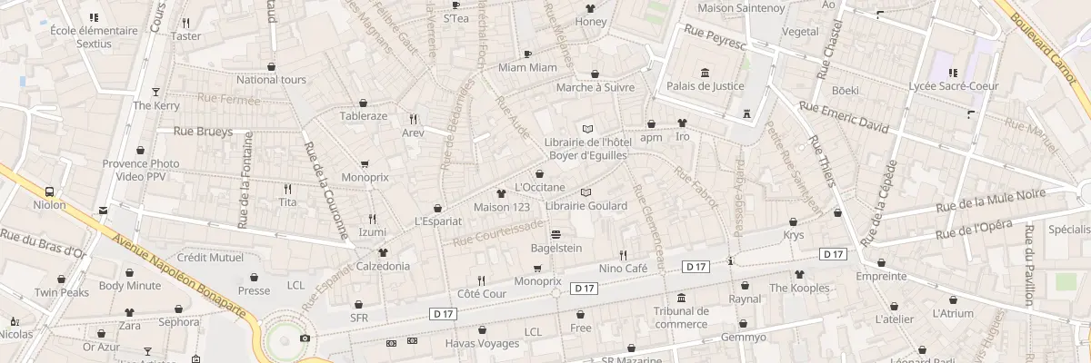 Plan du 14 Rue Nazareth à Aix-en-Provence