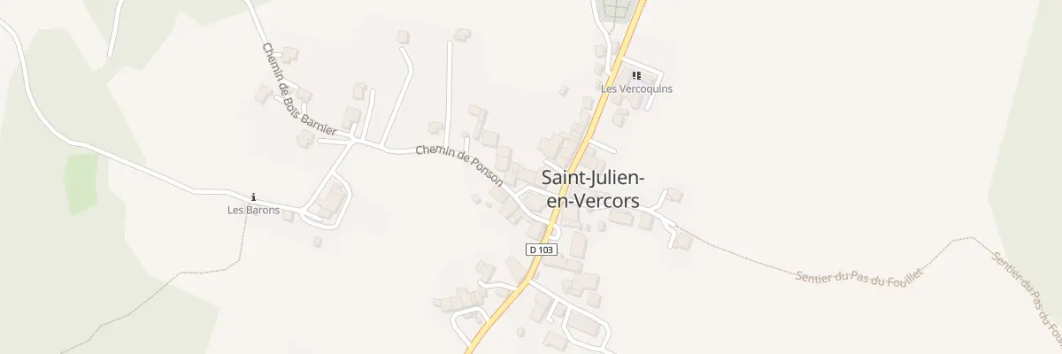 Plan de Clutet et Savet à Saint-Julien-en-Vercors