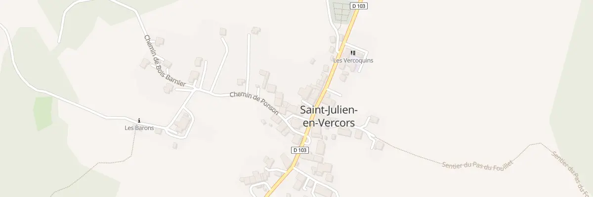 Plan du 15 Rue de la Bascule à Saint-Julien-en-Vercors