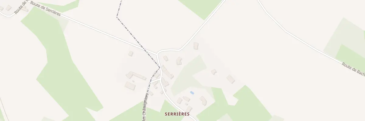Plan du 1193 Rte de Serrières à Morestel