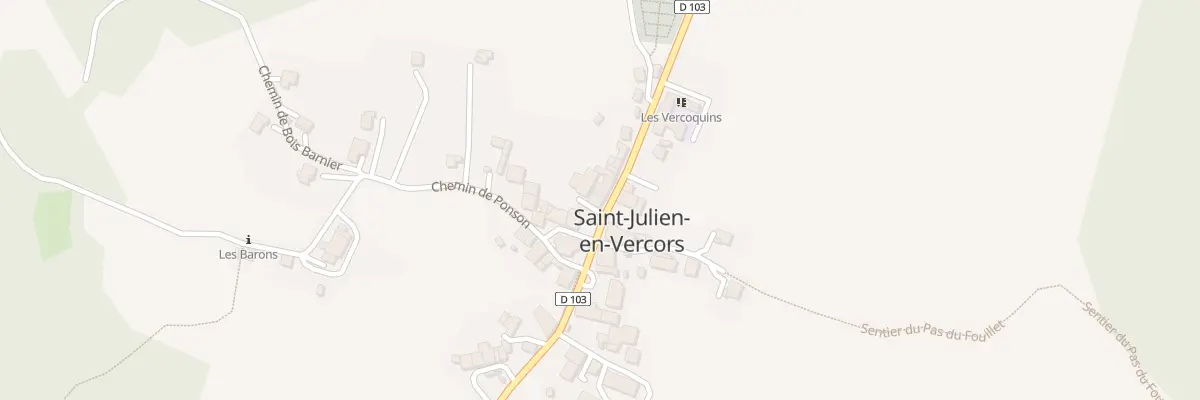 Plan du 35 Rue de la Bascule à Saint-Julien-en-Vercors